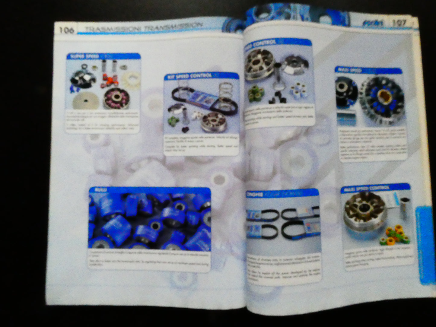per polini catalogo 2009 n 14  ricambi cilindri marmitte variatori scooter ciclomotori piaggio zip
