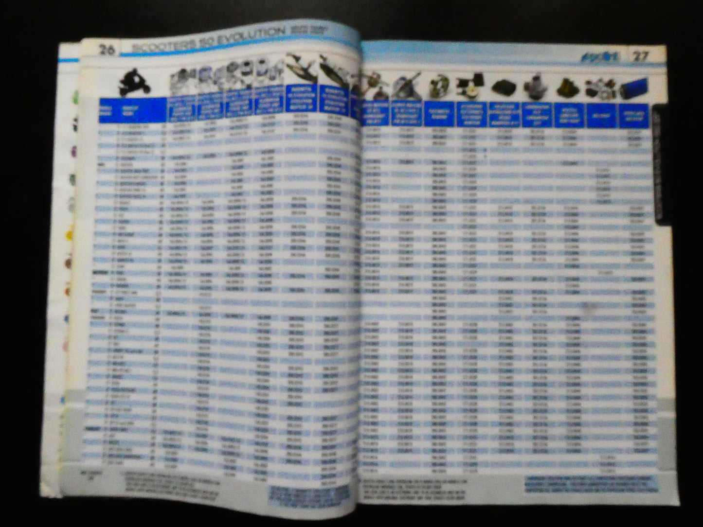 per polini catalogo 2009 n 14  ricambi cilindri marmitte variatori scooter ciclomotori piaggio zip