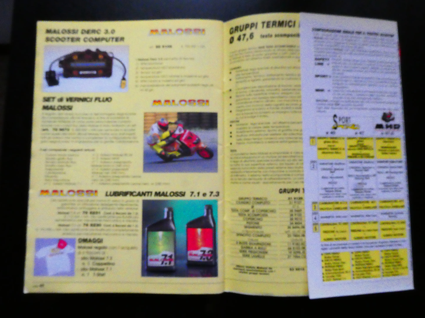 per malossi catalogo 1998 cilindro gruppi termici marmitte universe of the scooter