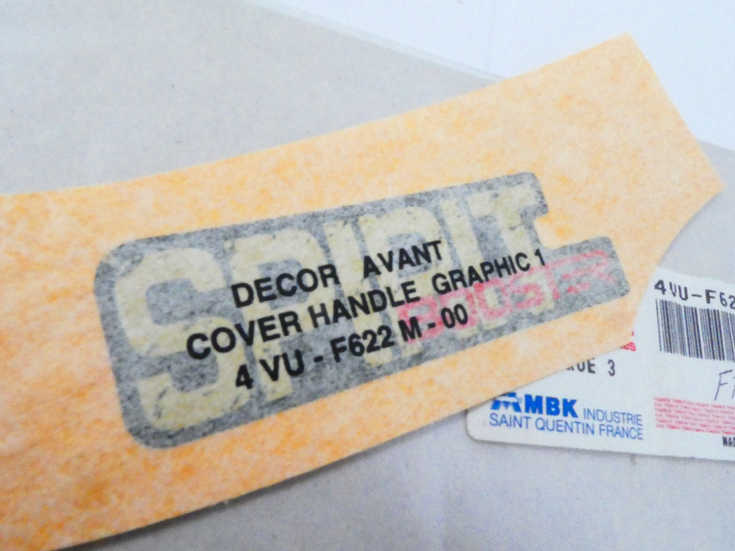 Per yamaha Mbk scooter Booster 50 Spirit adesivo carena decal sticker 4VUF622M00