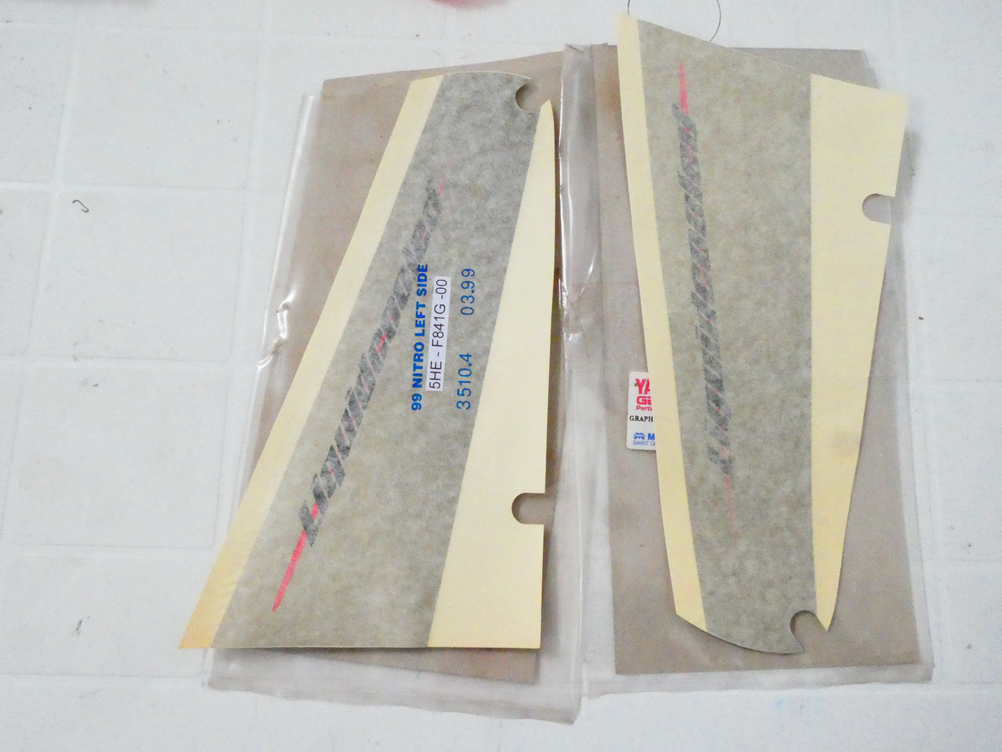 Per Mbk Nitro 50 yq adesivo adesivi carena scooter decal sticker liquid cooled fairing 5HEF841G-00 5HEF841H00