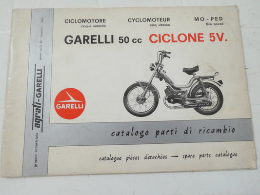 per Garelli ciclone 5v moto catalogo ricambi spare parts catalogue moped motorcycle