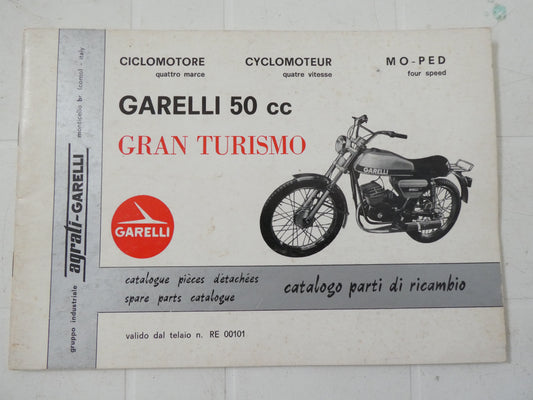 per Garelli gt gran turismo  moto catalogo ricambi spare parts catalogue moped motorcycle