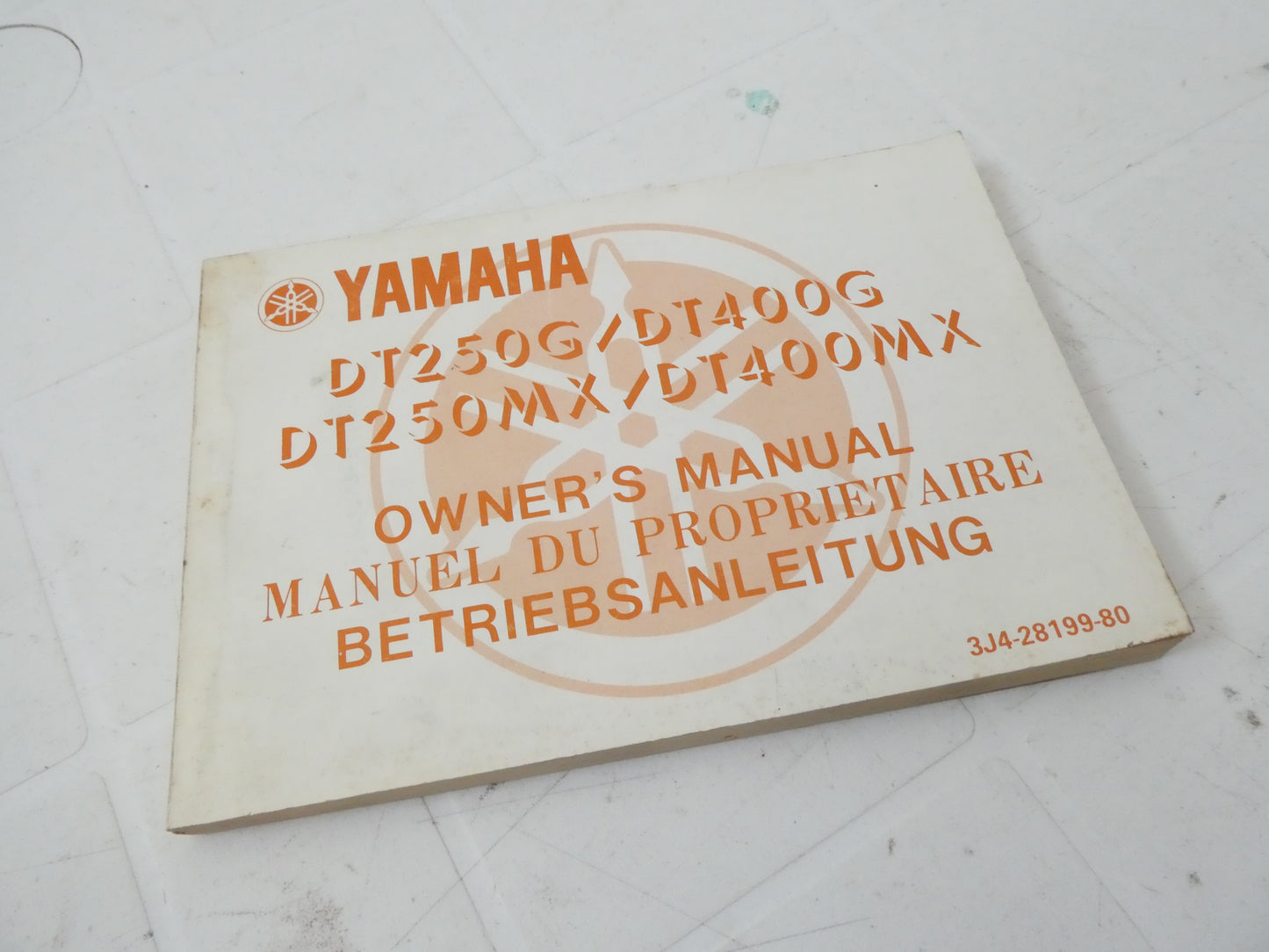 per Yamaha dt 400 250 mx g 3J4-28199-80 Owners manual betriebsanleitung moto motorcycle manuale uso manutenzione