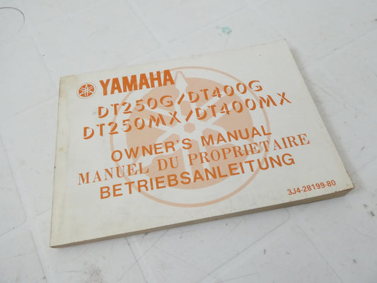 per Yamaha dt 400 250 mx g 3J4-28199-80 Owners manual betriebsanleitung moto motorcycle manuale uso manutenzione