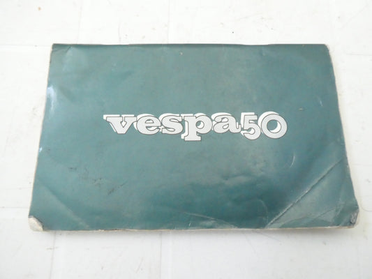 per Piaggio vespa 50 hp 3 marce libretto uso manutenzione istruzioni manuale