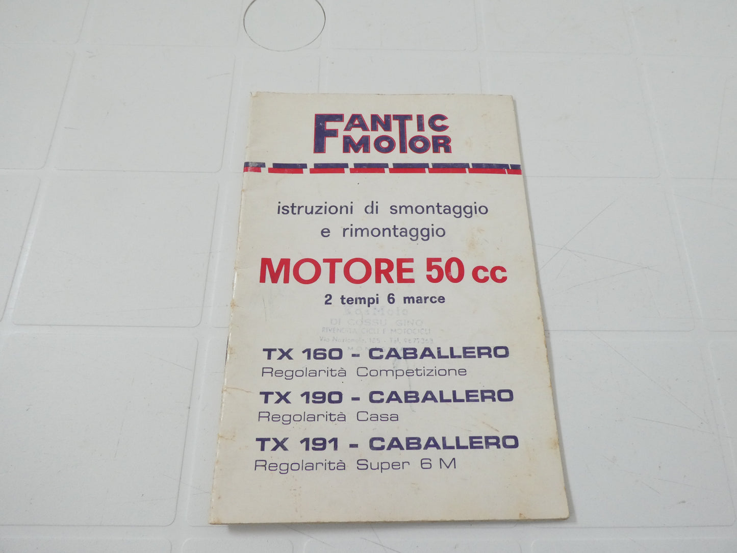 per Fantic motor tx 160 190 191 caballero smontaggio e rimontaggio manuale motore minarelli p6