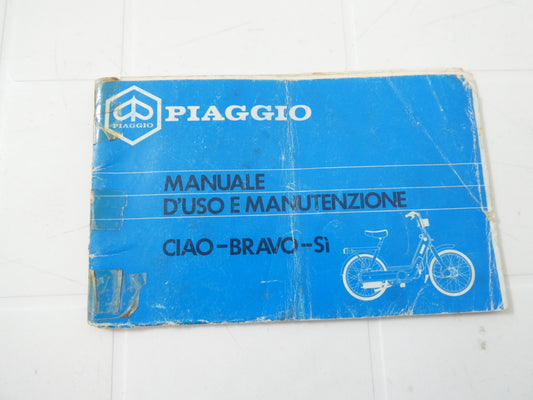 per Piaggio 50 si ciao bravo moped manuale uso manutenzione motorino ciclomotore