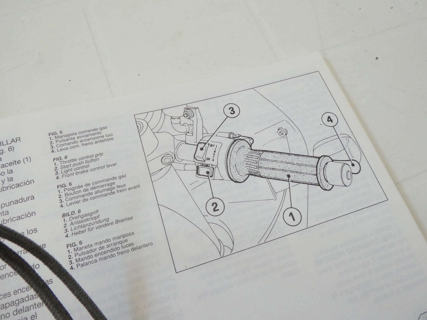 per Cagiva prima 50 75 manuale uso manutenzione moto lingue ita/ing/fra/ted/spa owner s manual