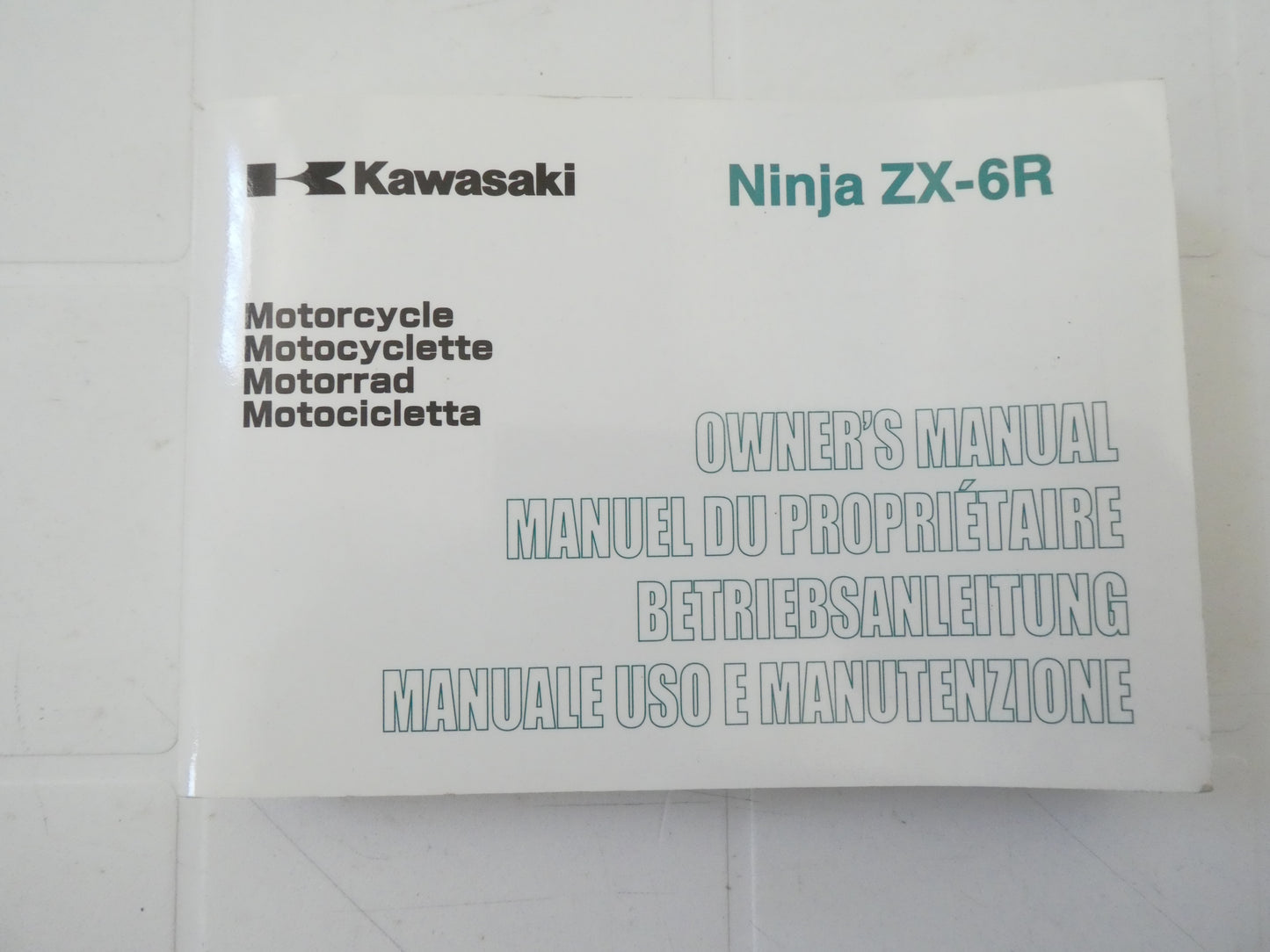 per kawasaki ninja zx 6r 636 - C owners manual manuale uso manutenzione moto betriebsanleitung