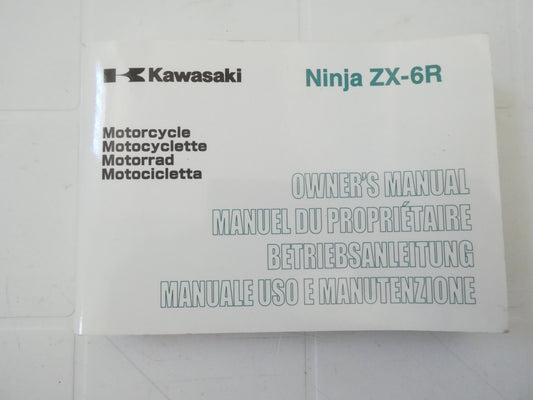 per kawasaki ninja zx 6r 636 - C owners manual manuale uso manutenzione moto betriebsanleitung
