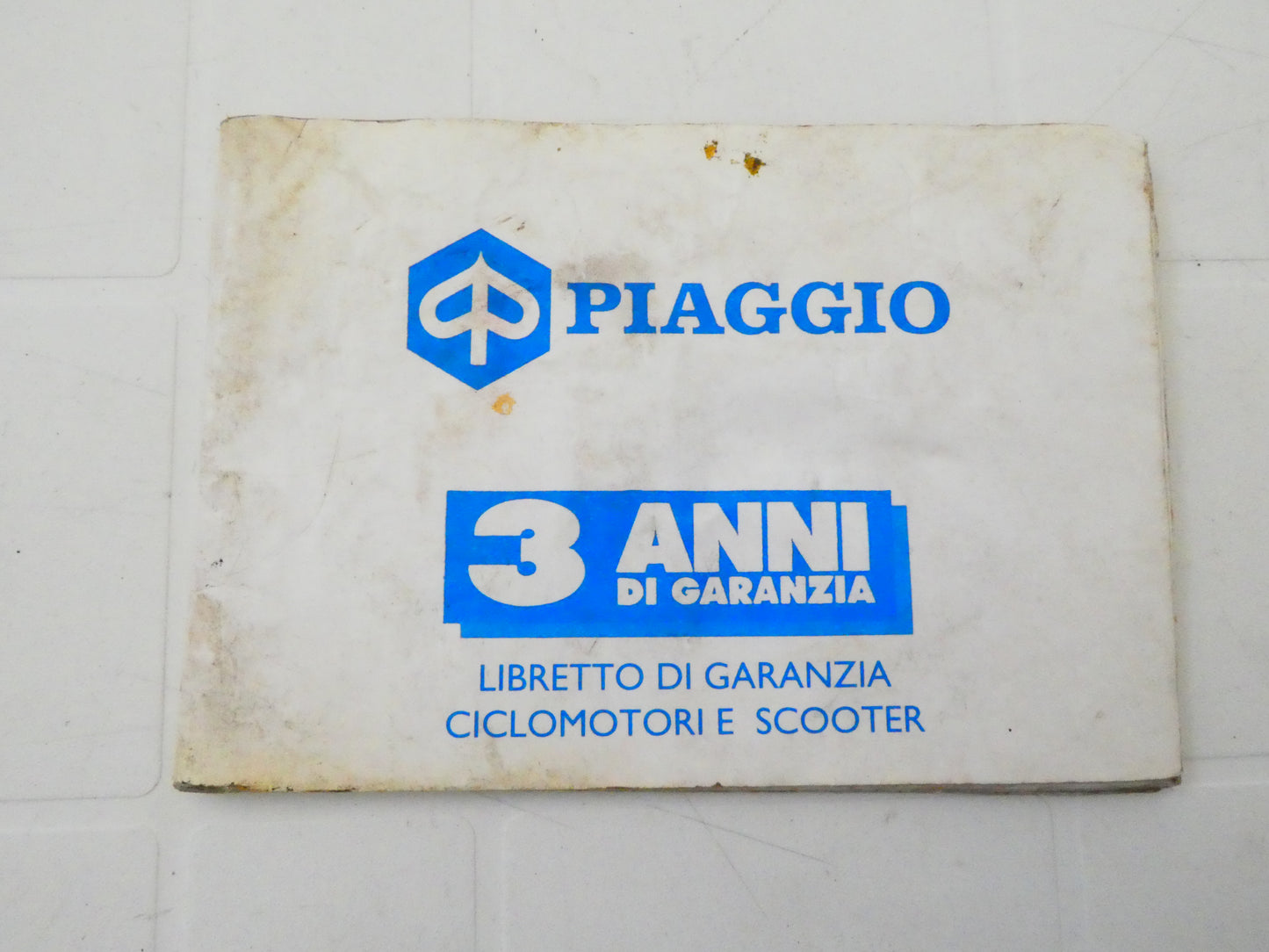 Per Piaggio 50 125 150 vespa px scooter ciclomotori libretto garanzia usato