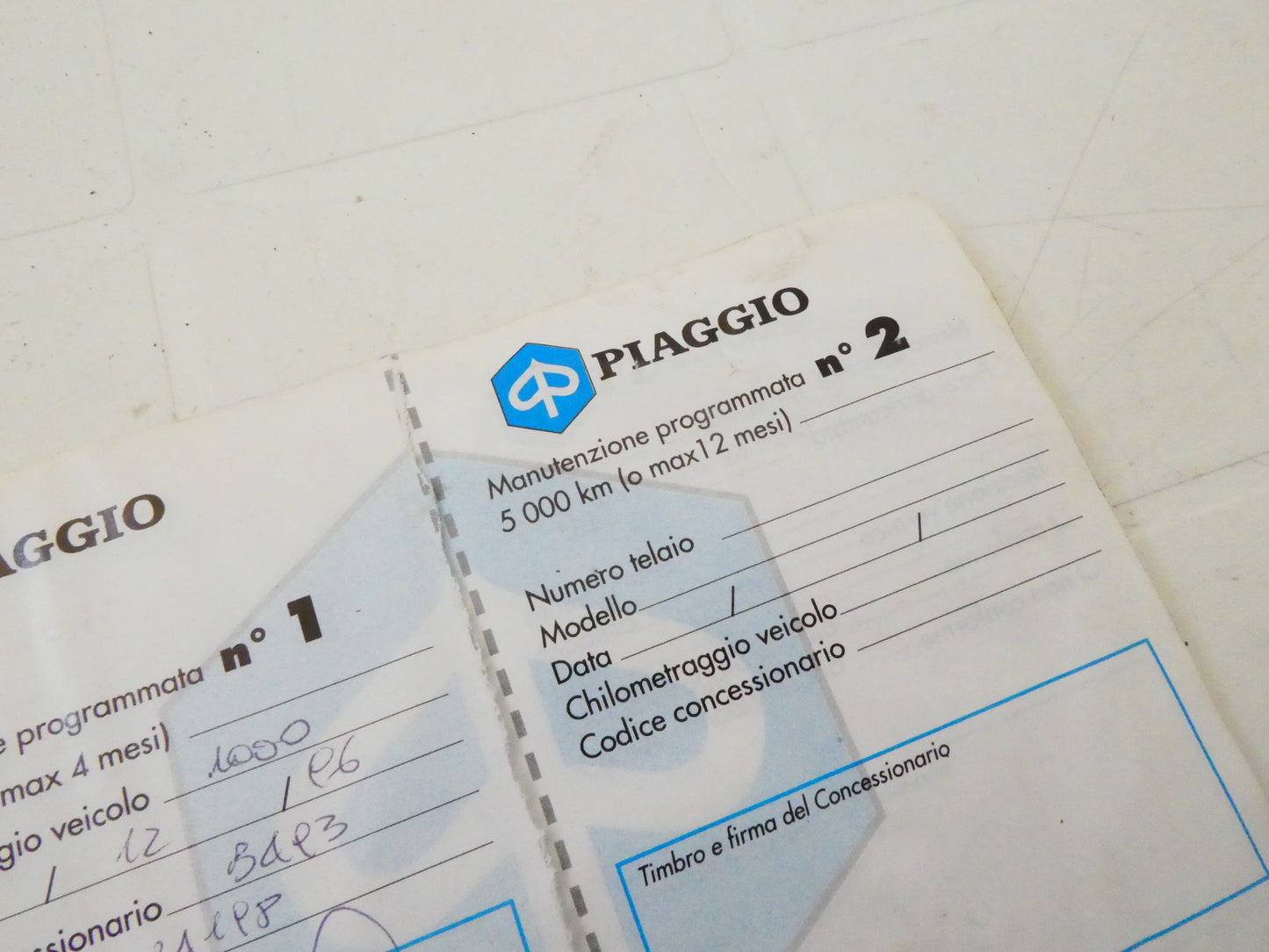 Per Piaggio 50 125 150 vespa px scooter ciclomotori libretto garanzia usato