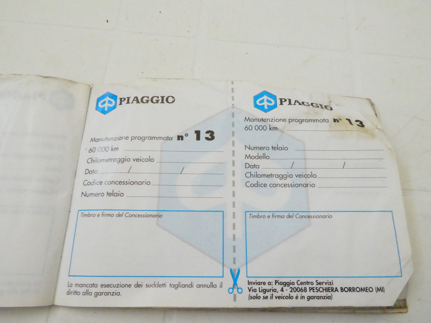 Per Piaggio 50 125 150 vespa px scooter ciclomotori libretto garanzia usato