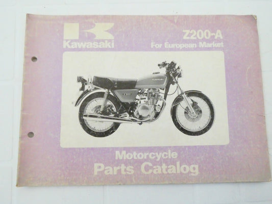 Per Kawasaki Z 200 A1 A2 catalogo codici parti ricambio motorcycle parts catalog moto catalogue
