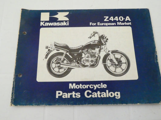 per kawasaki Z 440 A A1 ltd custom catalogo parti ricambi moto catalogue listen parts motorcycle