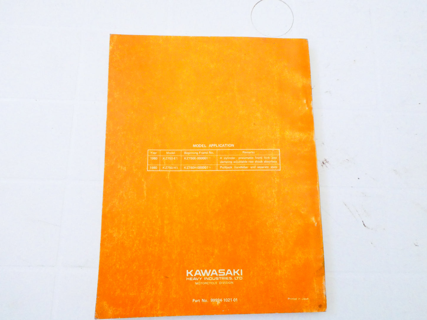 Per kawasaki ltd 750 kz E1 H1 moto manuale officina manual service motorcycle