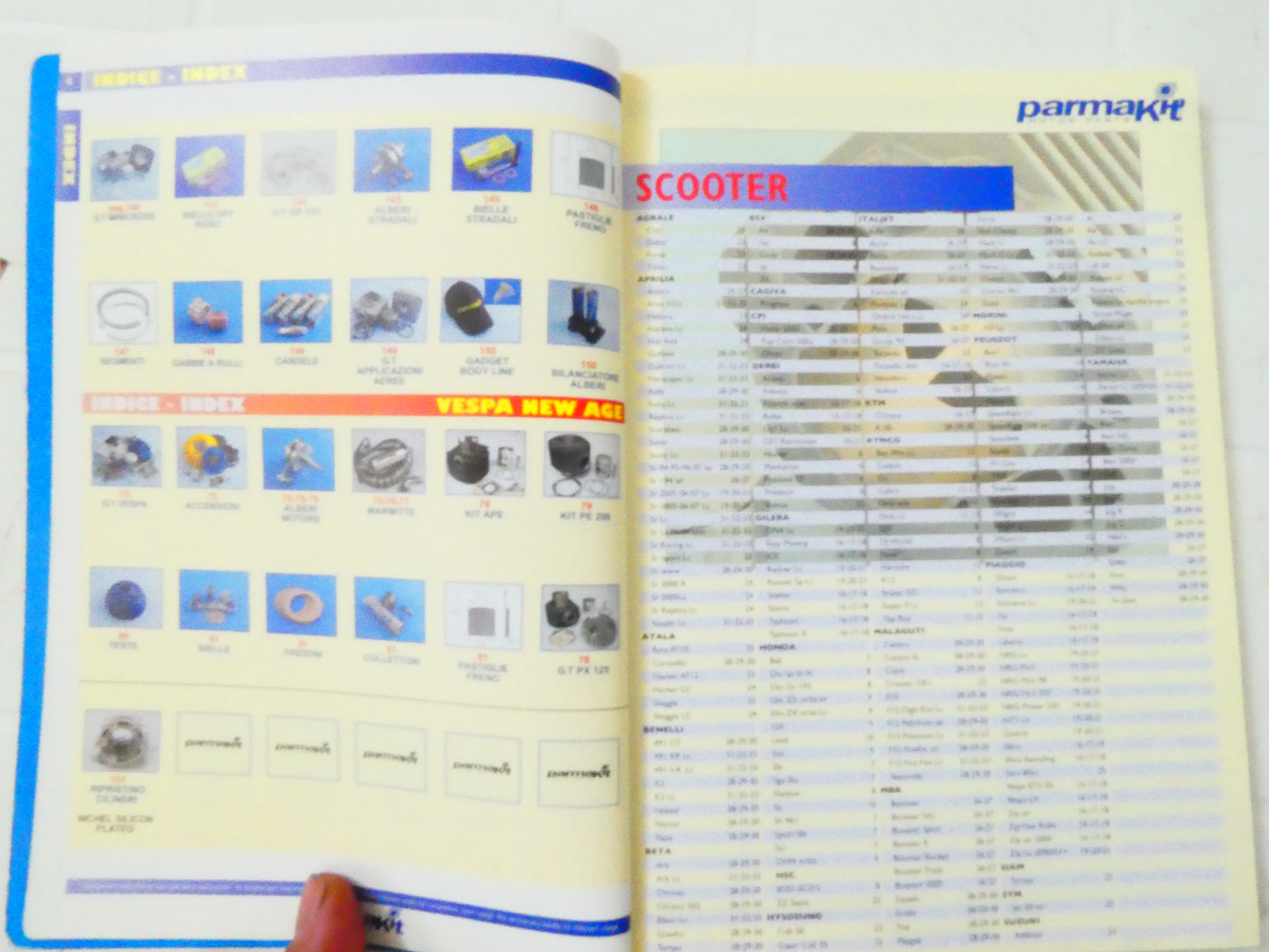 Catalogo n4 cilindri marmitte parti parmakit vespa scooter ciclomotori moped pag 150
