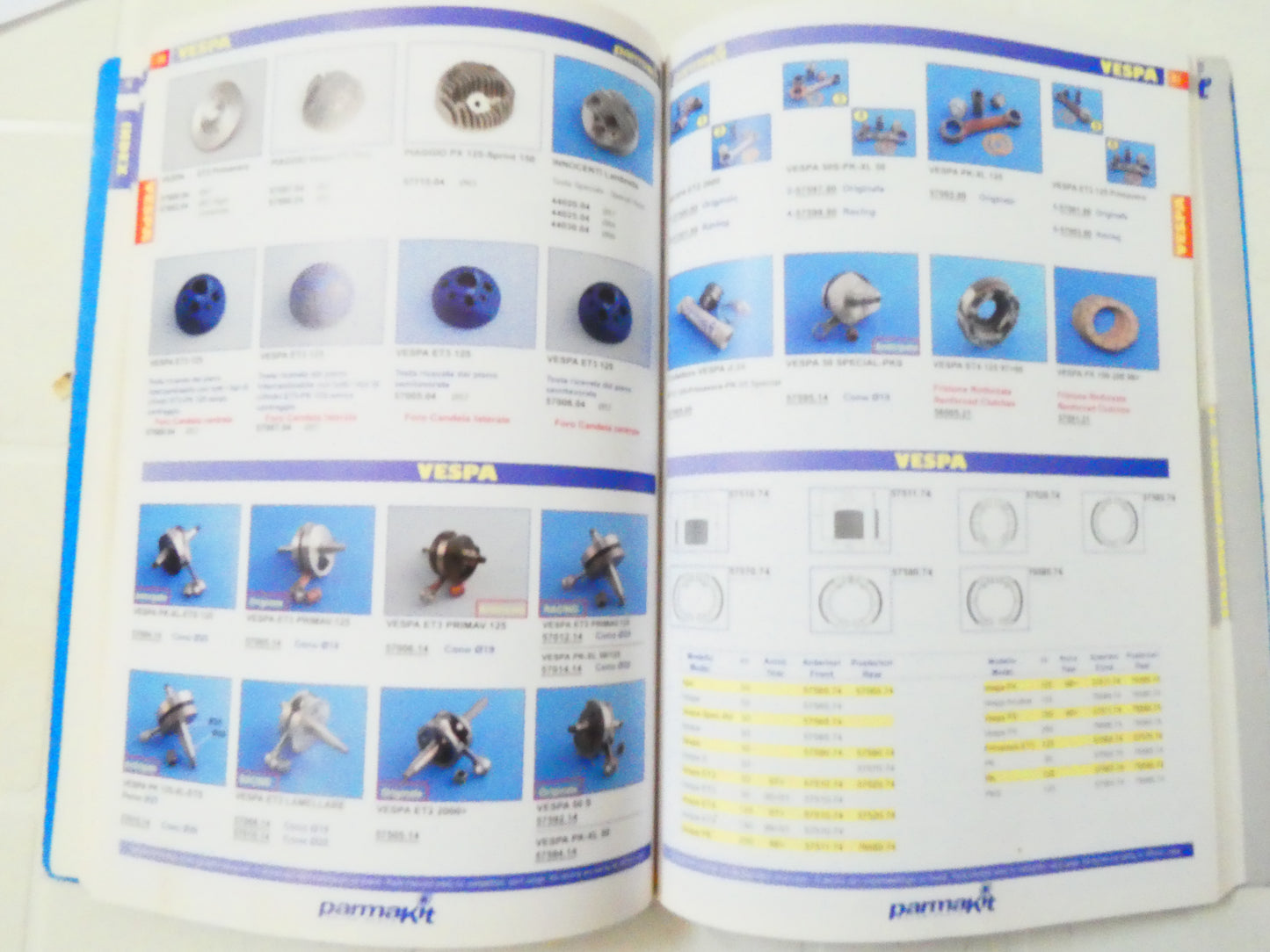 Catalogo n4 cilindri marmitte parti parmakit vespa scooter ciclomotori moped pag 150