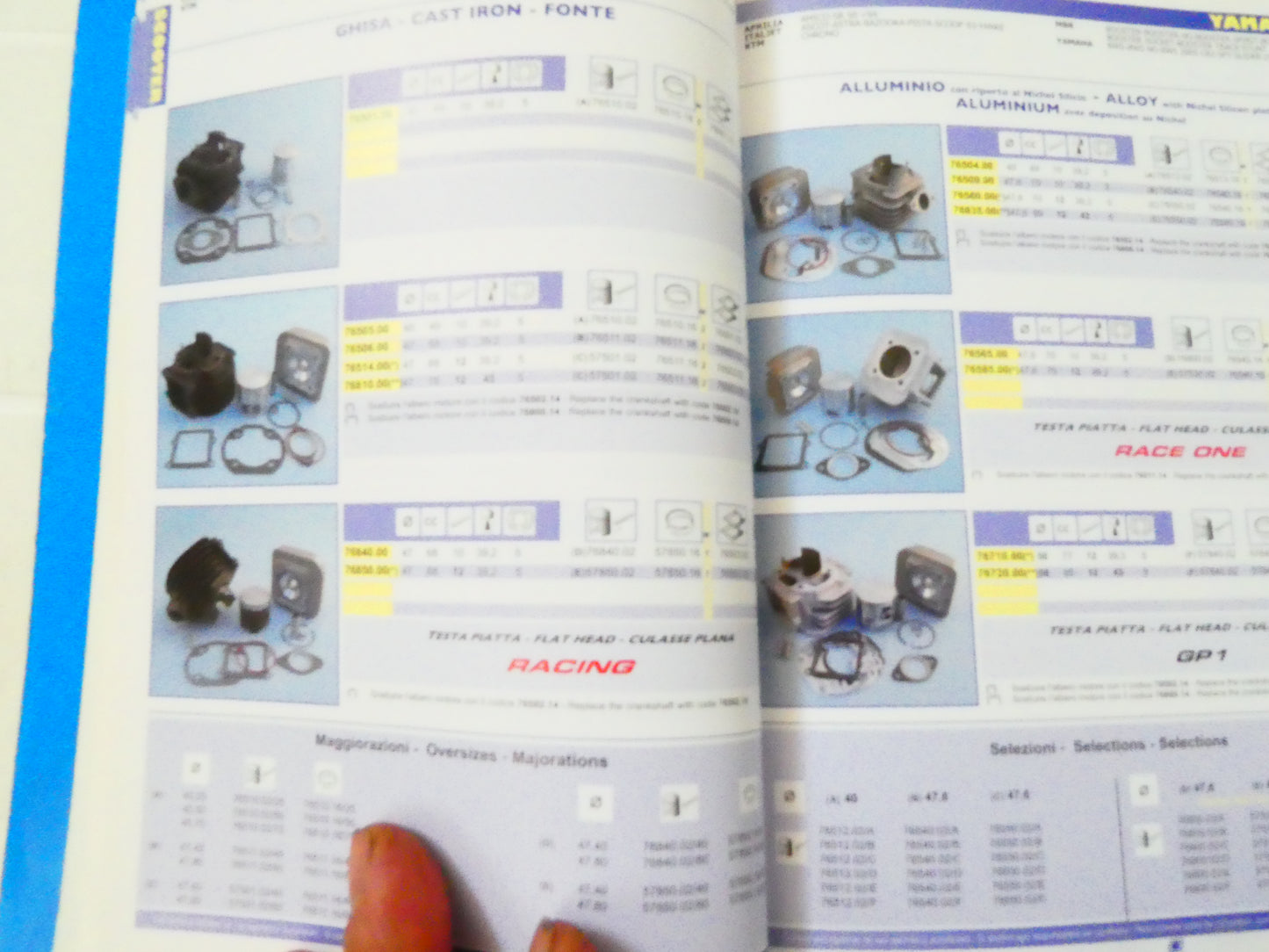 Catalogo n4 cilindri marmitte parti parmakit vespa scooter ciclomotori moped pag 150