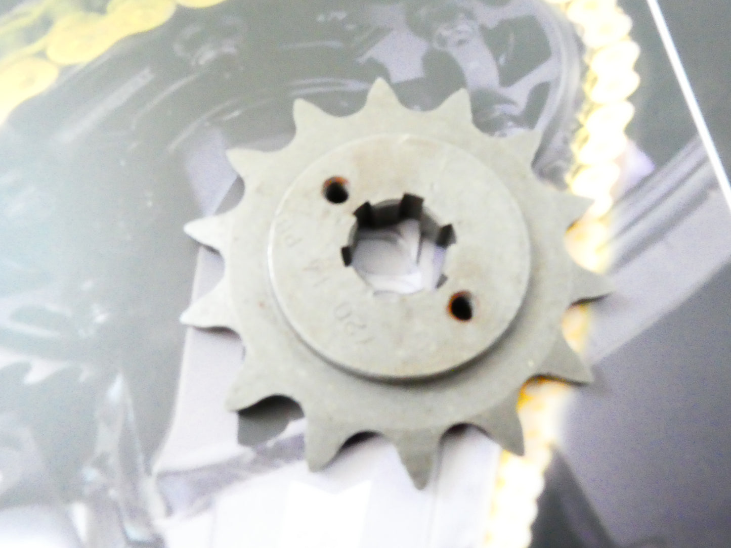 per Cagiva 125 w8 ac lc  pignone z 14 per catena sprocket chain moto