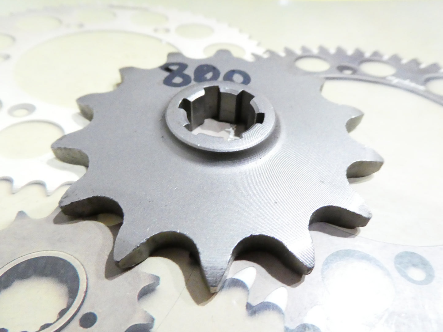 per moto ossa 400 cross  pignone catena sprocket chain z14