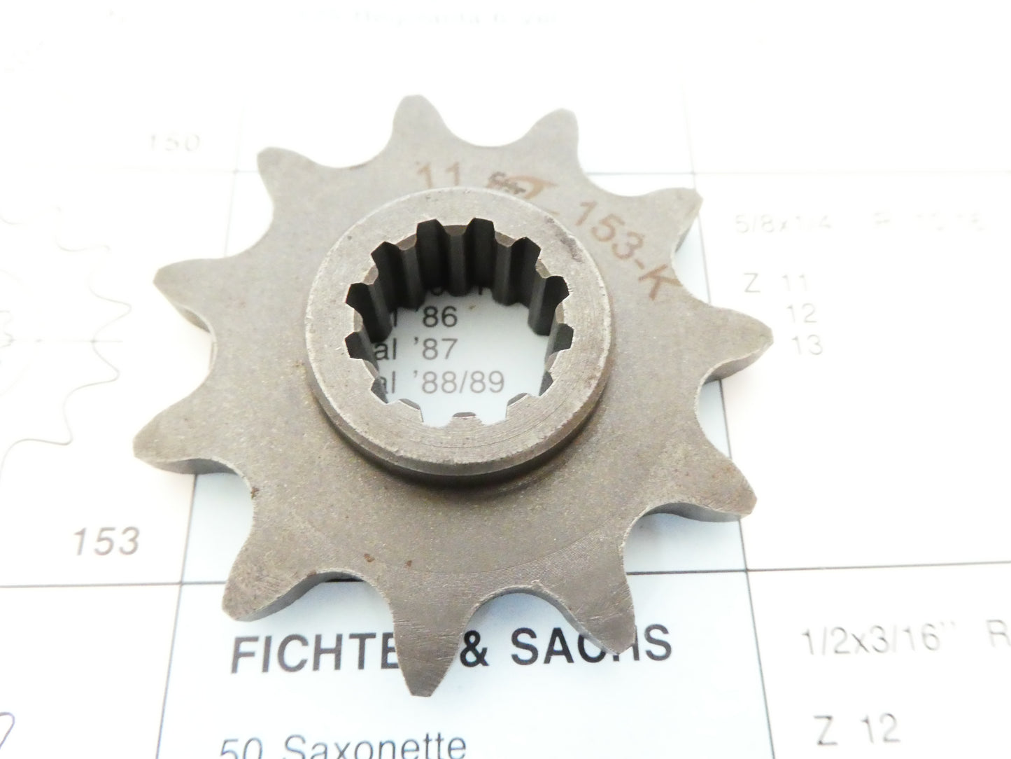 per fantic motor trial 303 trial 1987  pignone catena sprocket chain z 11