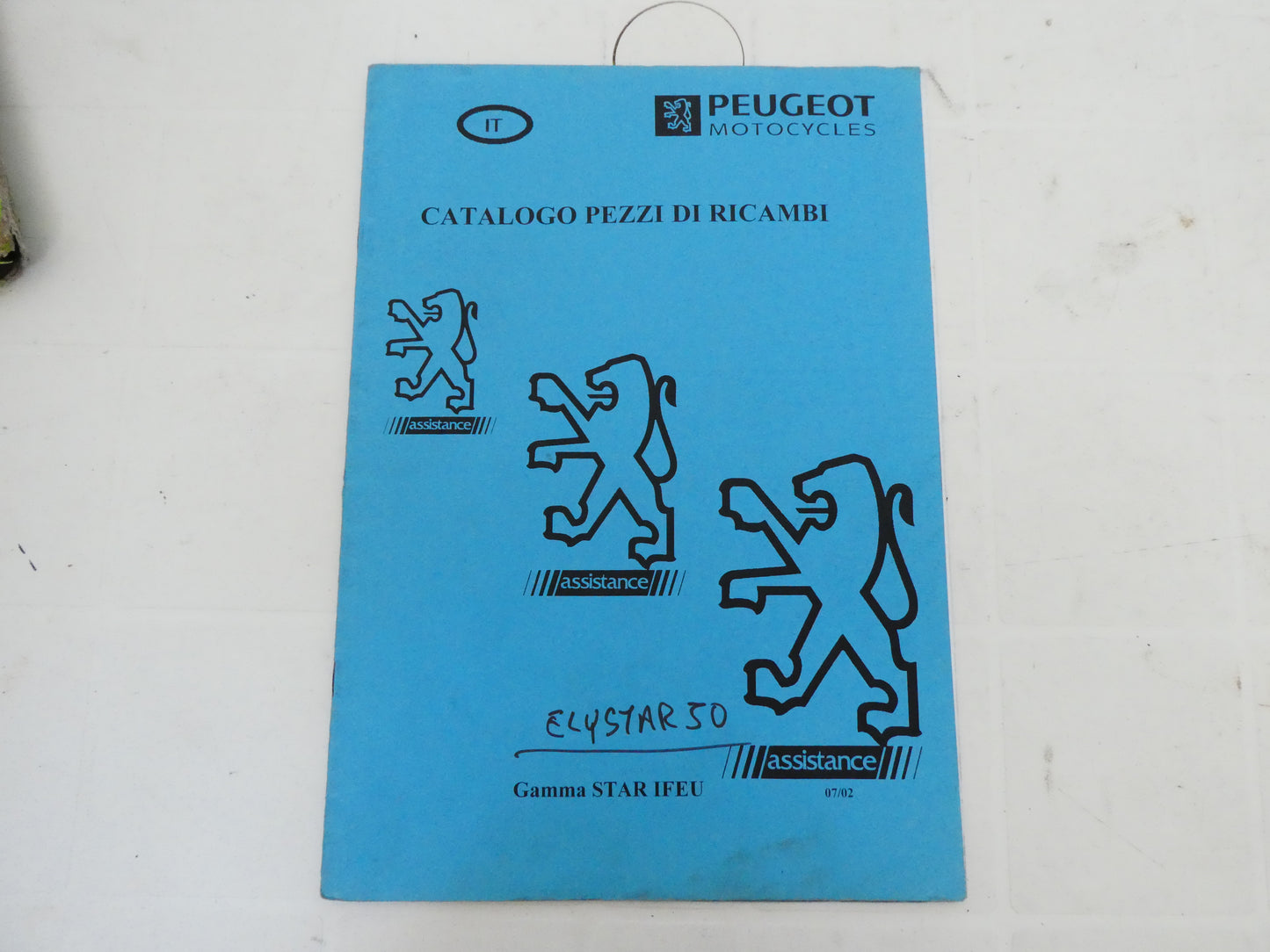 per scooter peugeot elystar 50 07 2002  catalogo parti ricambi italiano
