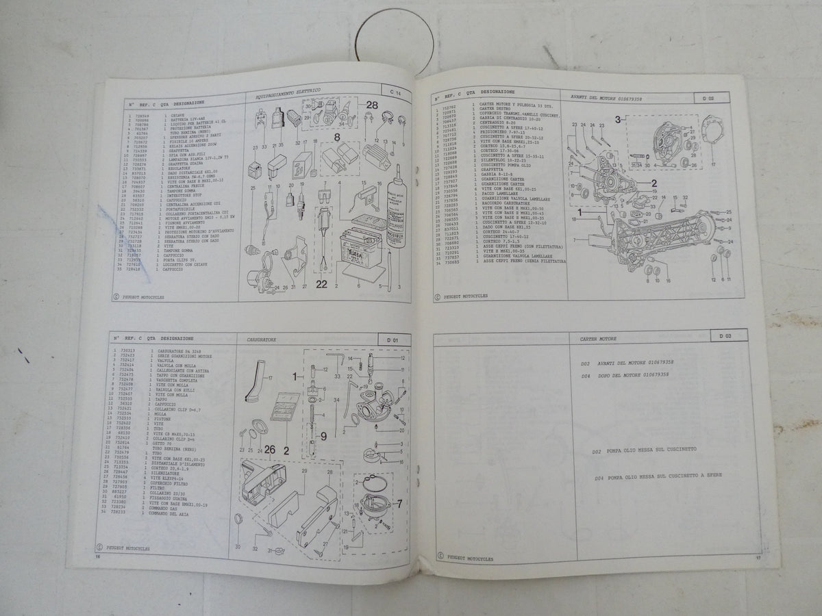 per scooter moped mofa peugeot fox fox l fox lm 07 1997  catalogo parti ricambi italiano