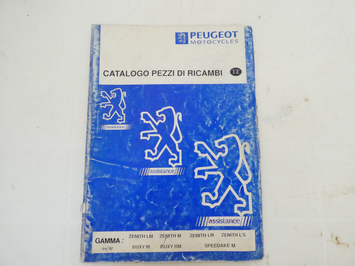 per scooter peugeot zenith lm  m ln buxy speedake 04 1997 catalogo parti ricambi italiano