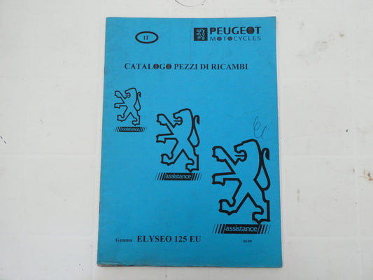 per scooter peugeot elyseo 125 eu 06 1999  catalogo parti ricambi italiano