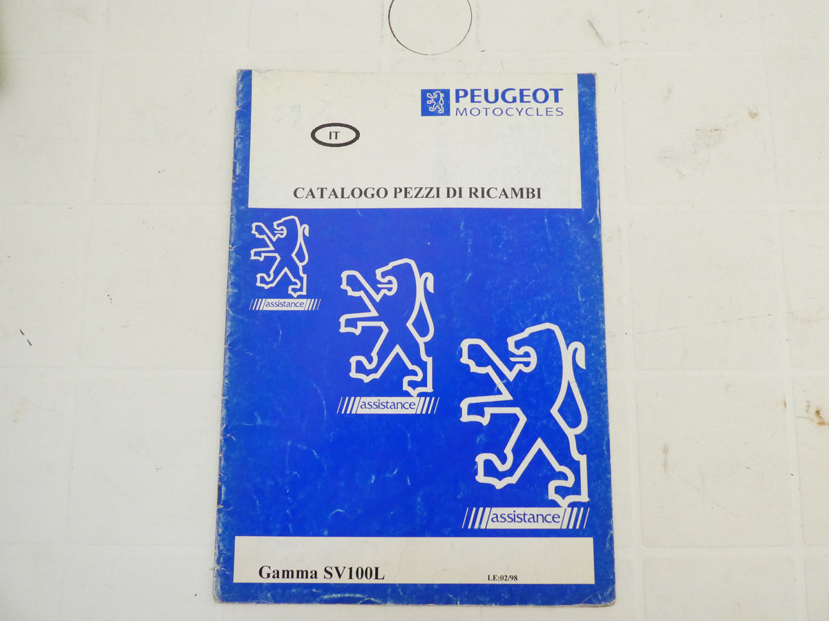 per scooter peugeot sv 125 l 02 1998 catalogo parti ricambi italiano