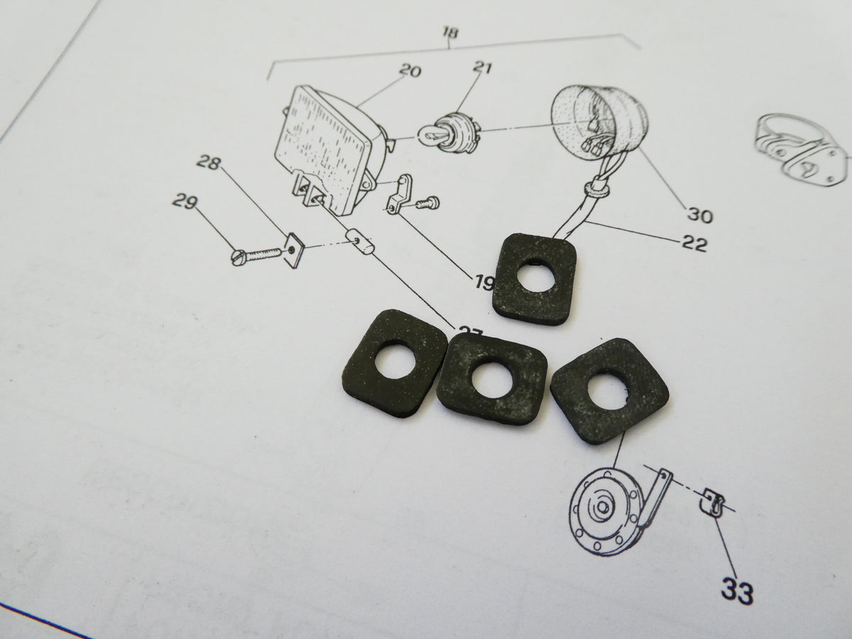 Per Aprilia moto rx 125 8112717 gommini anti attrito faro rubber motorcycle