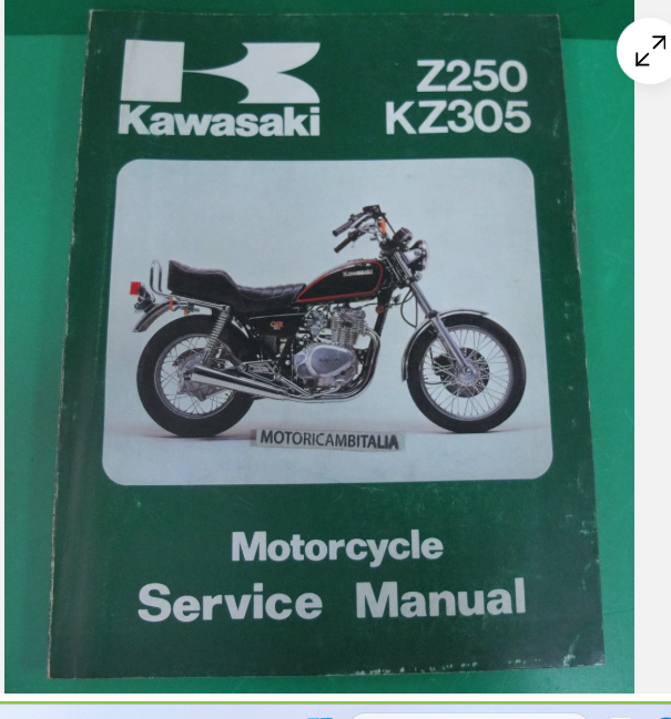 Per kawasaki Z 250 KZ CSR manuale officina moto manual workshop service motorcycle