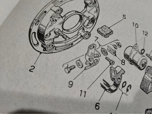 Per mv agusta 150 125 contatti condensatore puntine accensione volano dansi flywheel contact point condenser A 1059/2 moto