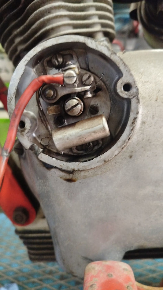 per Gilera Giubileo 175 Condensatore contatti puntine kit accensione moto dinamo contact point