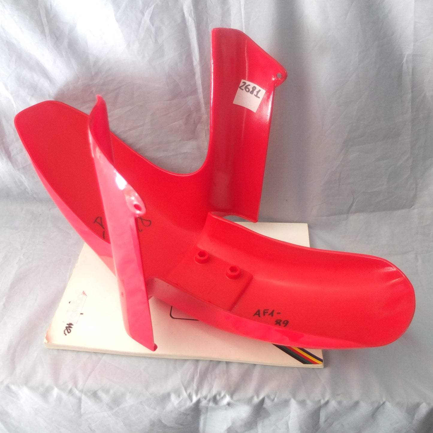 moto aprilia af1 50 1989 parafango rosso front fender red 8230356