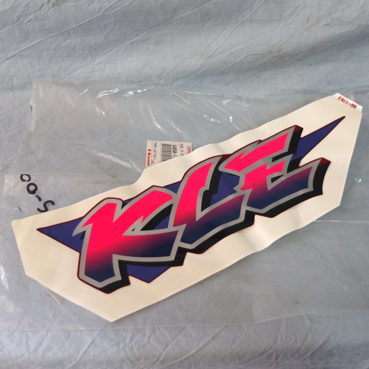 Kawasaki kle 500 adesivo sinistro sinistro moto 56050-1752 a2 1992 sticker fairing