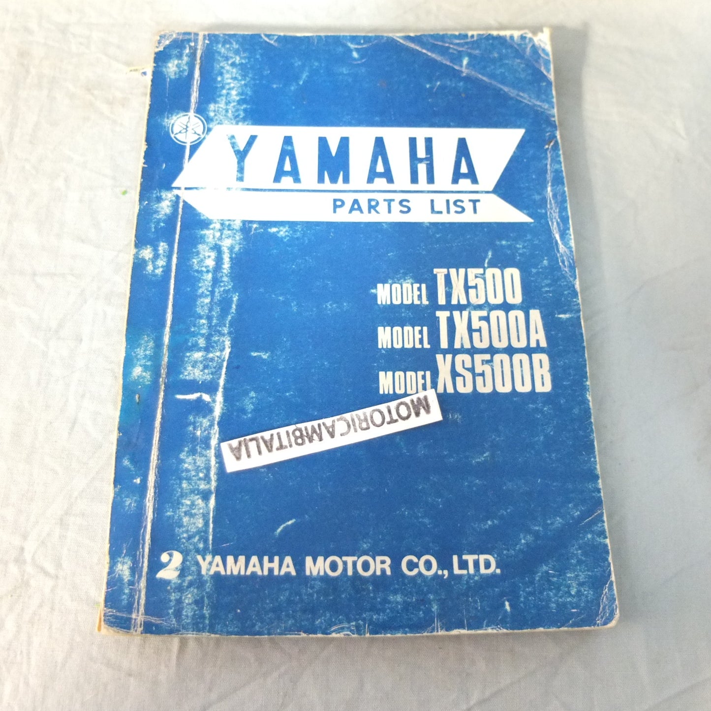 Yamaha tx xs 500 A B manuale ricambi part list book moto 371-28198-07 motorcycle