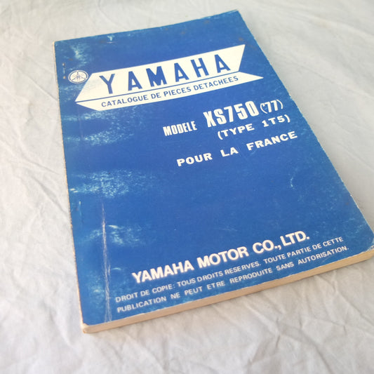 Per Yamaha xs750 1T5 moto part engine frame book manual manuale catalogo motore telaio  ricambi france