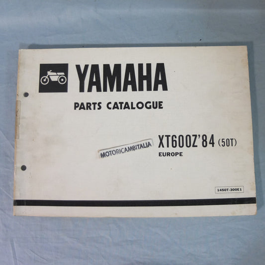 per Yamaha xt 600 z 1984 50t tenere moto part engine frame book manual parts catalog manuale catalogo motore telaio  ricambi