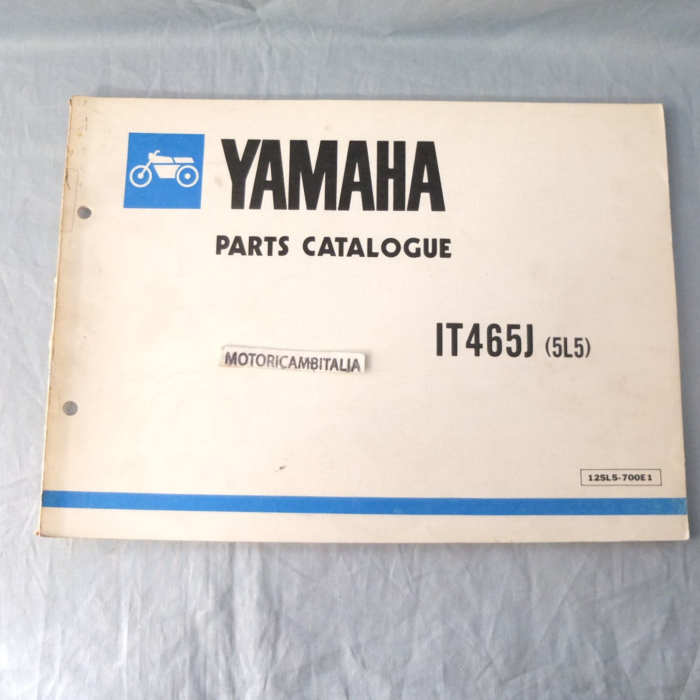 Yamaha it 465 j 5l5 moto part engine frame book manual manuale catalogo motore telaio ricambi