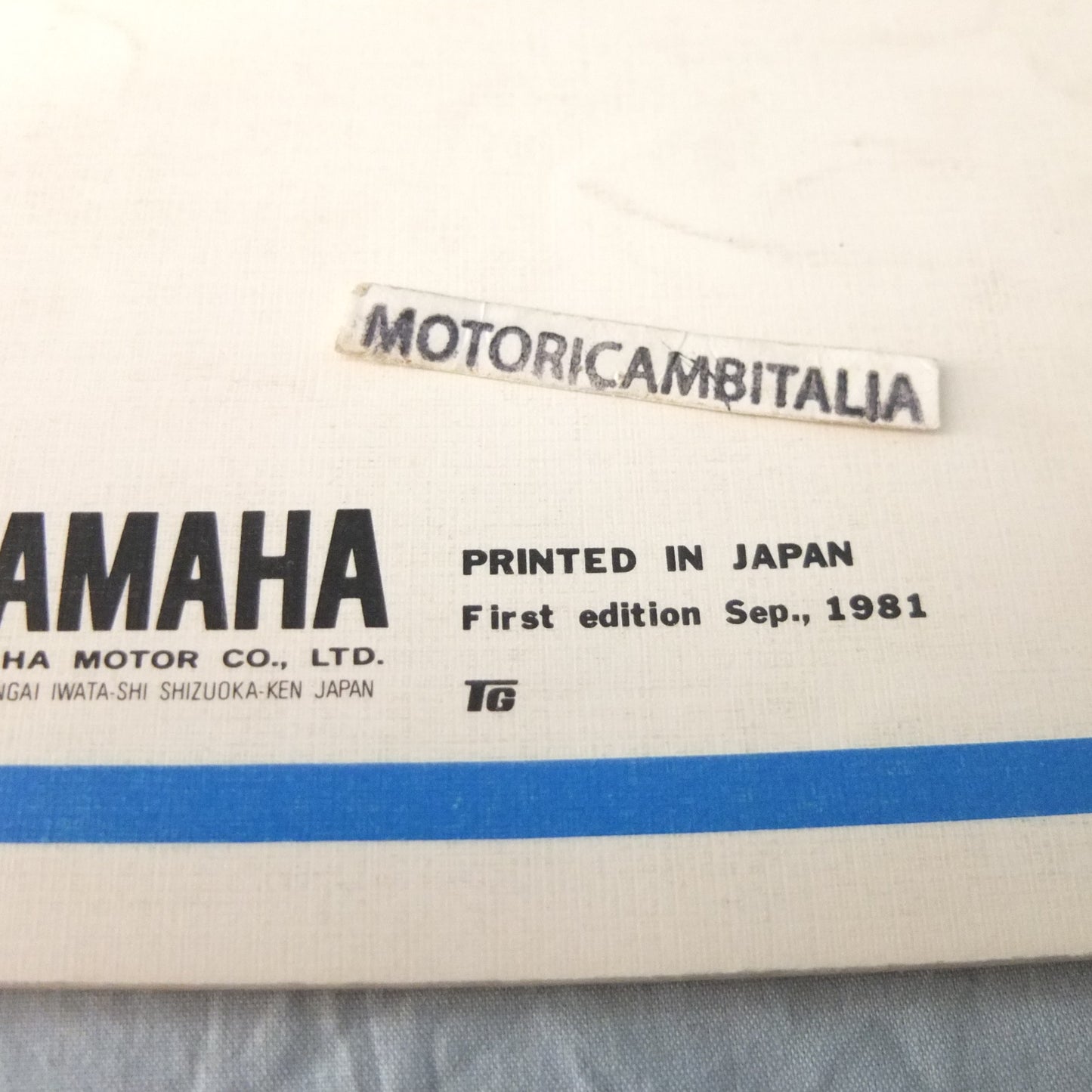 Yamaha it 465 j 5l5 moto part engine frame book manual manuale catalogo motore telaio ricambi