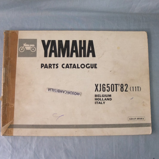 Per Yamaha xj 650 t 82 11t moto part engine frame book manual parts manuale catalogo motore telaio ricambi