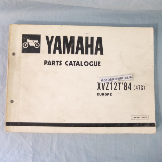 Yamaha xvz 1200 47g moto part engine frame book manual parts manuale catalogo motore telaio ricambi