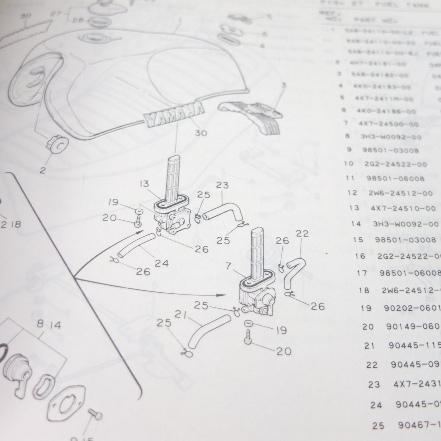 Yamaha xv 1000 5A8 1981 Manuale parti di ricambio motore telaio moto owener's manual part book motorcycle