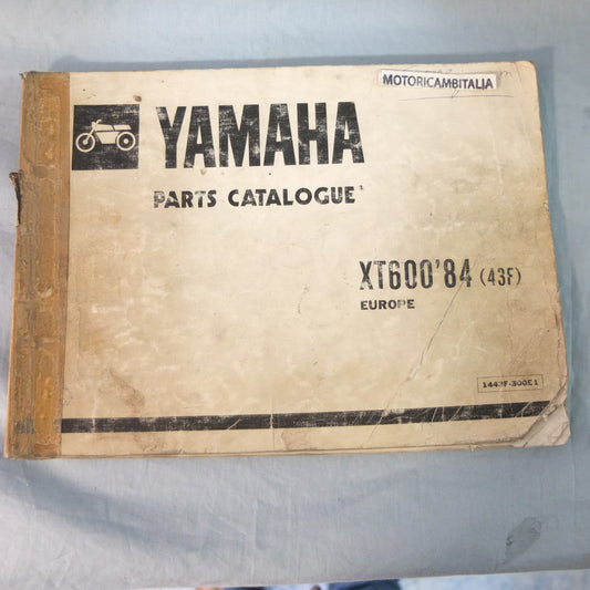 Yamaha xt 600 84 43f Manuale parti di ricambio motore telaio moto owener's manual part