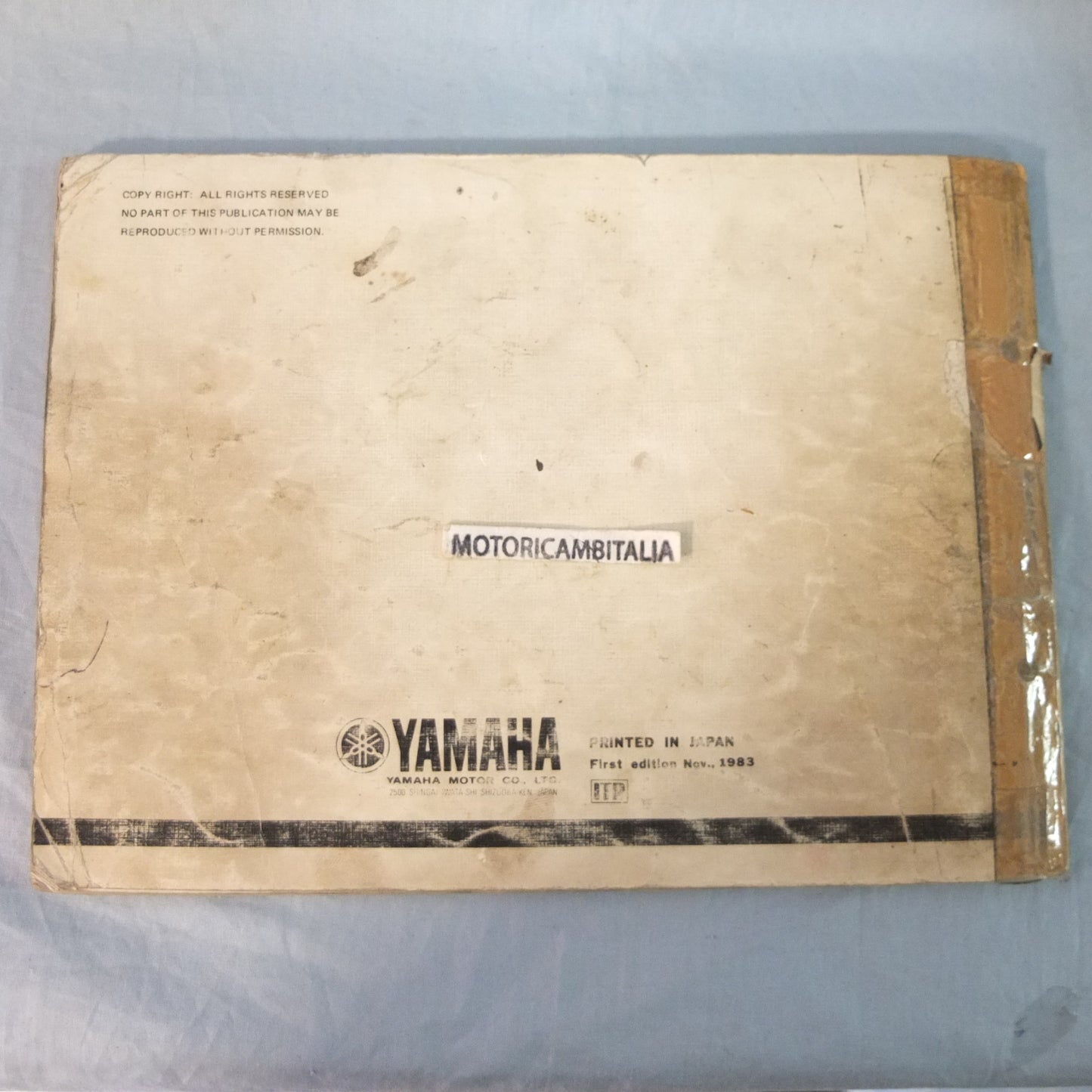 Yamaha xt 600 84 43f Manuale parti di ricambio motore telaio moto owener's manual part