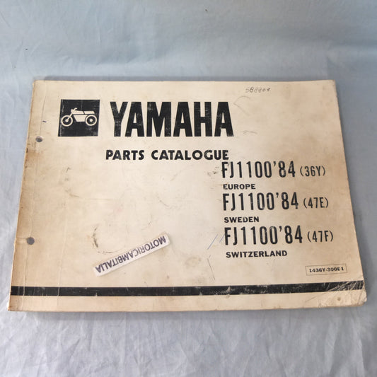 Yamaha fj 1100 84  Manuale parti di ricambio motore telaio moto owener's manual part