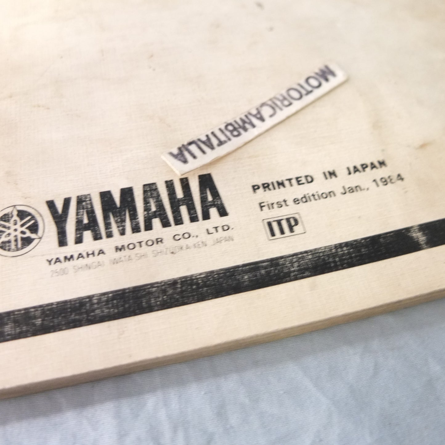 Yamaha fj 1100 84  Manuale parti di ricambio motore telaio moto owener's manual part